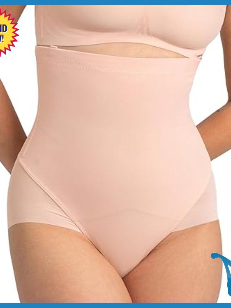 High Compression Waist Shaper Brief Shapewear 1x Heavyweight Nylon Blend
